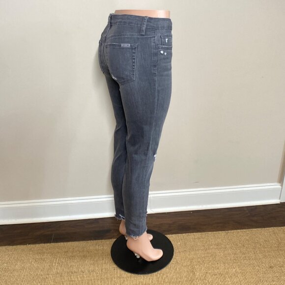 Joe's Distressed High-Rise Ankle Skinny Jeans, Size 29 - Picture 11 of 14